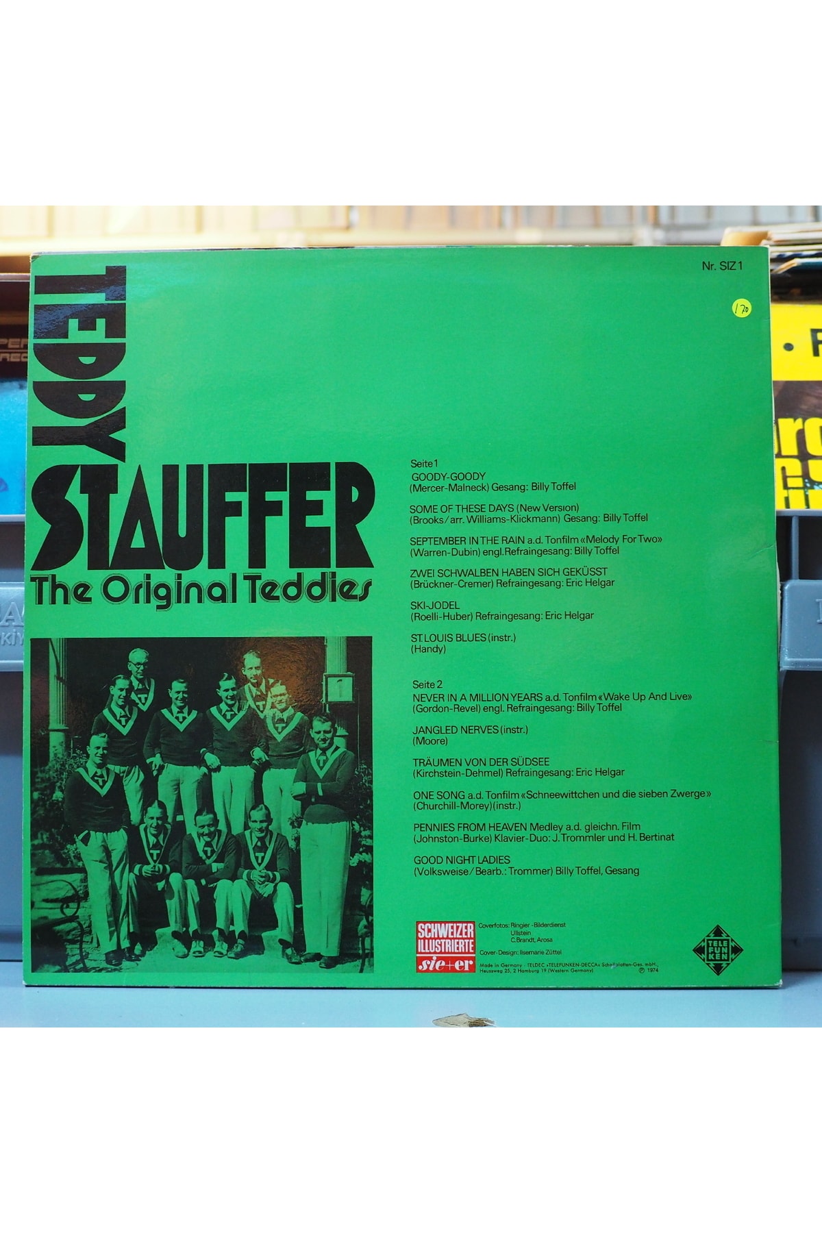 Teddy Stauffer*the Original Teddies* Teddy Stauffer - The Original Teddies,almanya Baskı 1974 Lp - Görsel 2